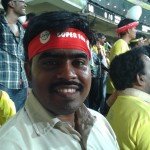 Rajesh at M A. Chidambaram Stadium.